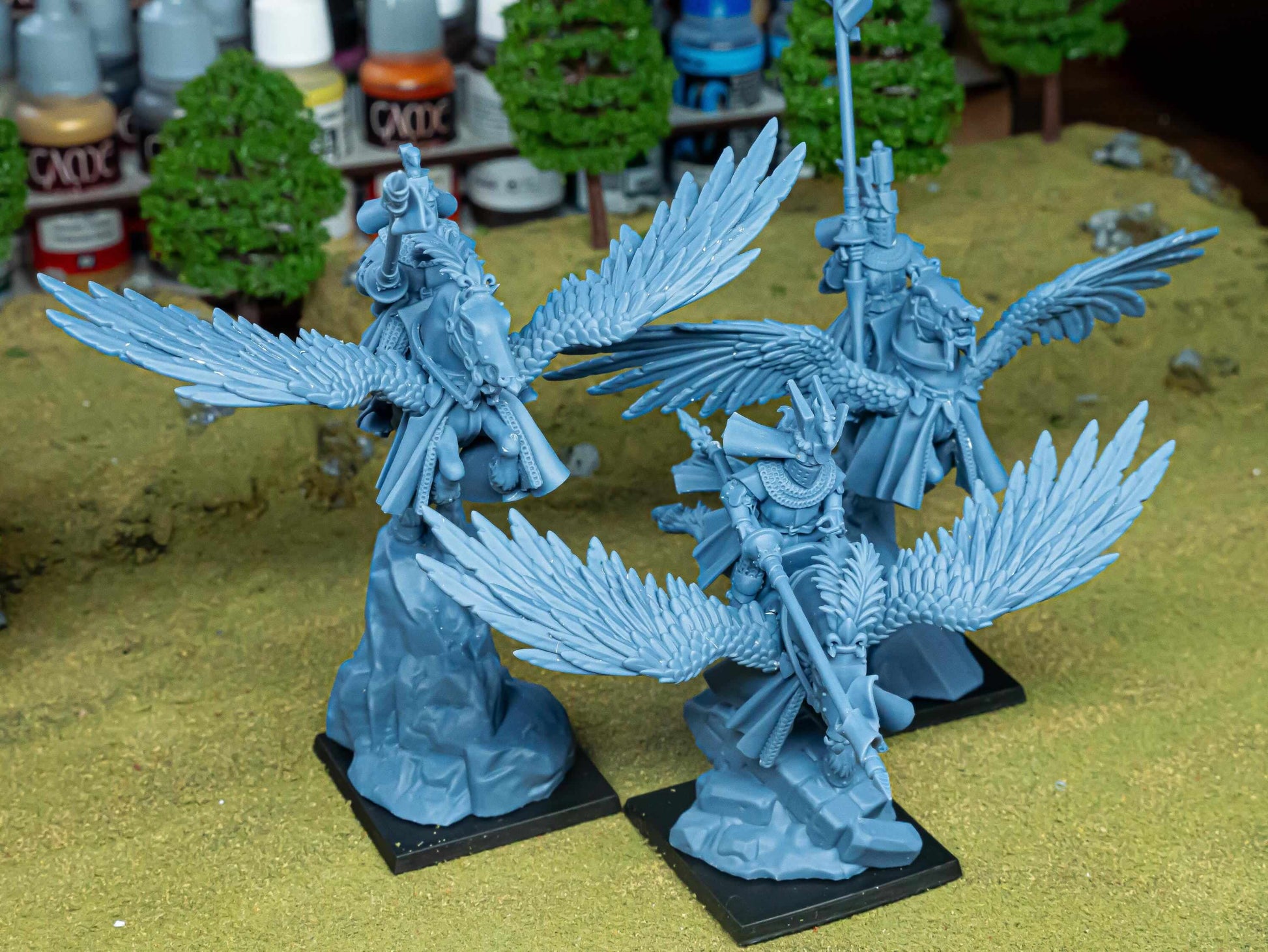 Gallia Pegasus Knights - Highlands Miniatures - Breton Proxies