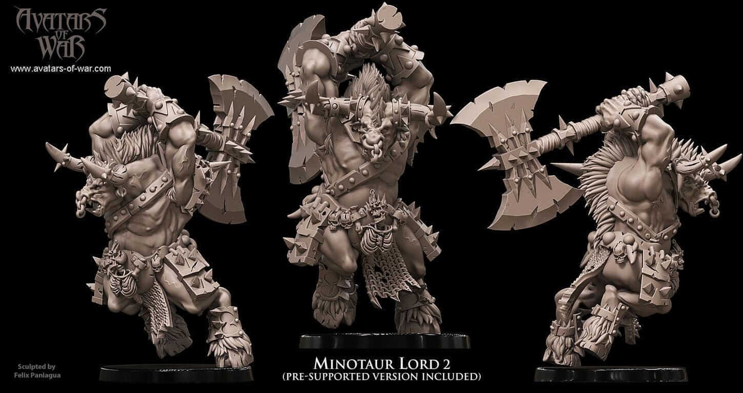 Minotaur Lord with great weapon - Avatars of War
