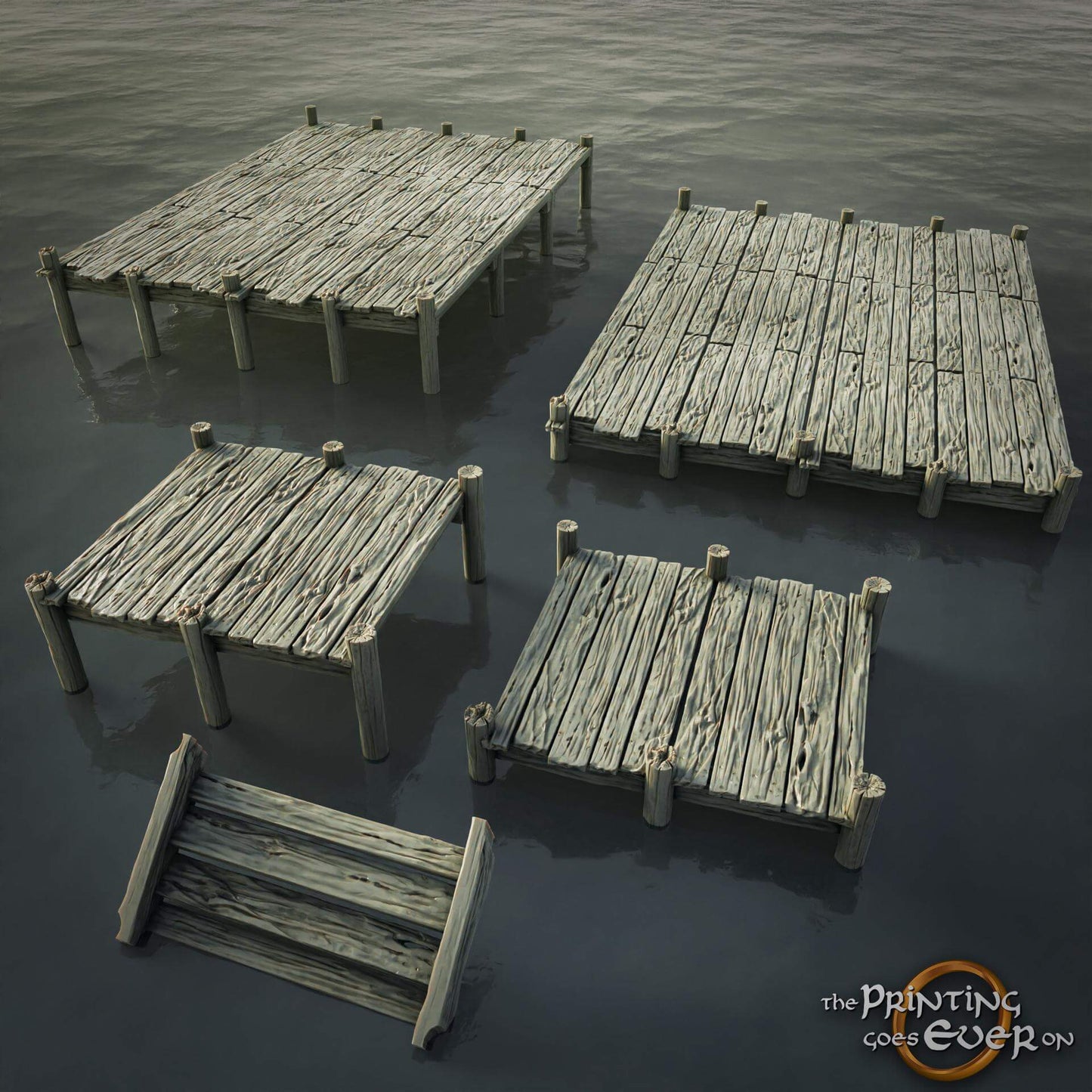 Pier Terrain - Driftport Town - Episode V - The Printing Goes Ever On