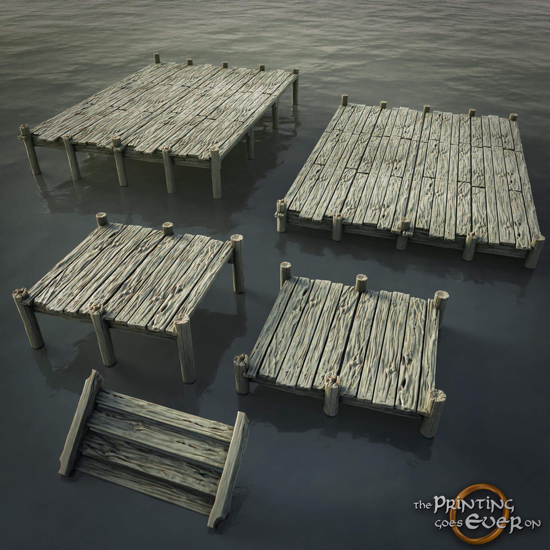 Pier Terrain - Driftport Town - Episode V - The Printing Goes Ever On
