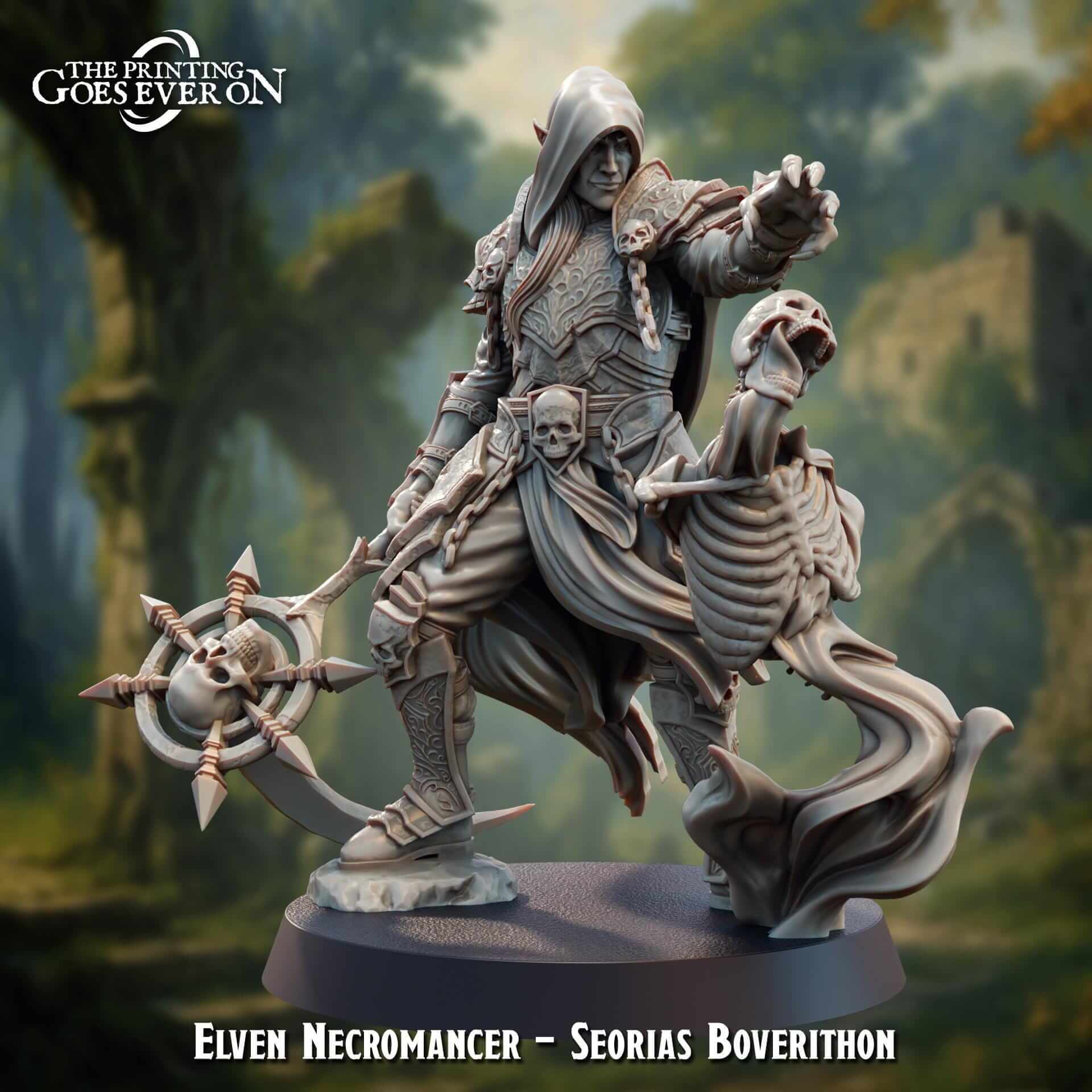 Seorias Boverithon Elven Necromancer - Dead Elves & Prism Spells - The Printing Goes Ever On
