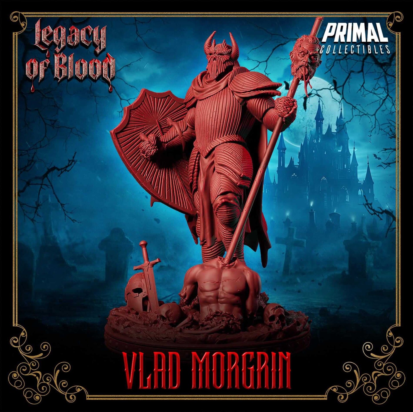 Vlad Morgrin - Legacy of Blood 3D Printed Resin RPG/Tabletop/Boardgames Miniature Primal Collectibles
