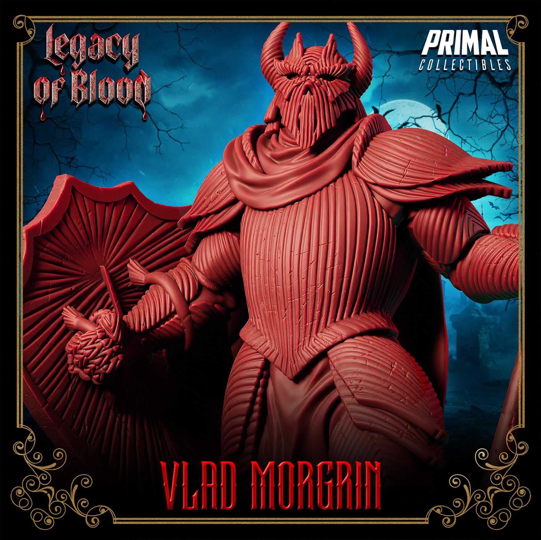 Vlad Morgrin - Legacy of Blood 3D Printed Resin RPG/Tabletop/Boardgames Miniature Primal Collectibles