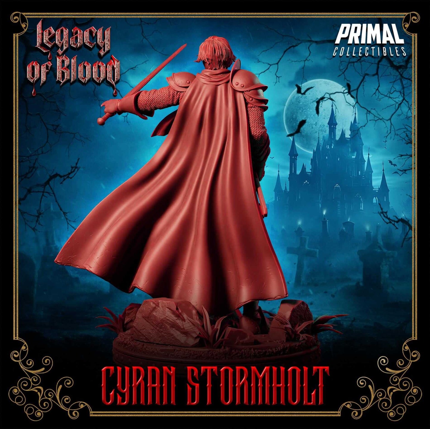 Cyran Stormholt - Legacy of Blood 3D Printed Resin RPG/Tabletop/Boardgames Miniature Primal Collectibles