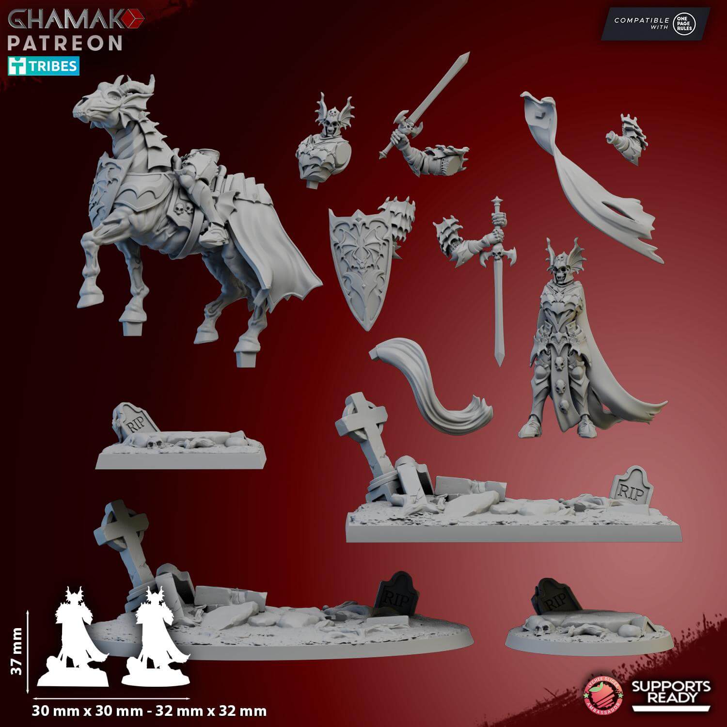Miklós the Broken - Vampire Lords - Miniatures by Ghamak