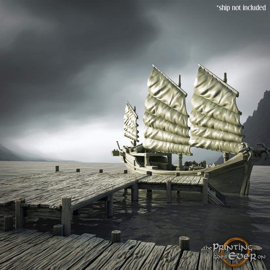 Pier Terrain - Driftport Town - Episode V - The Printing Goes Ever On