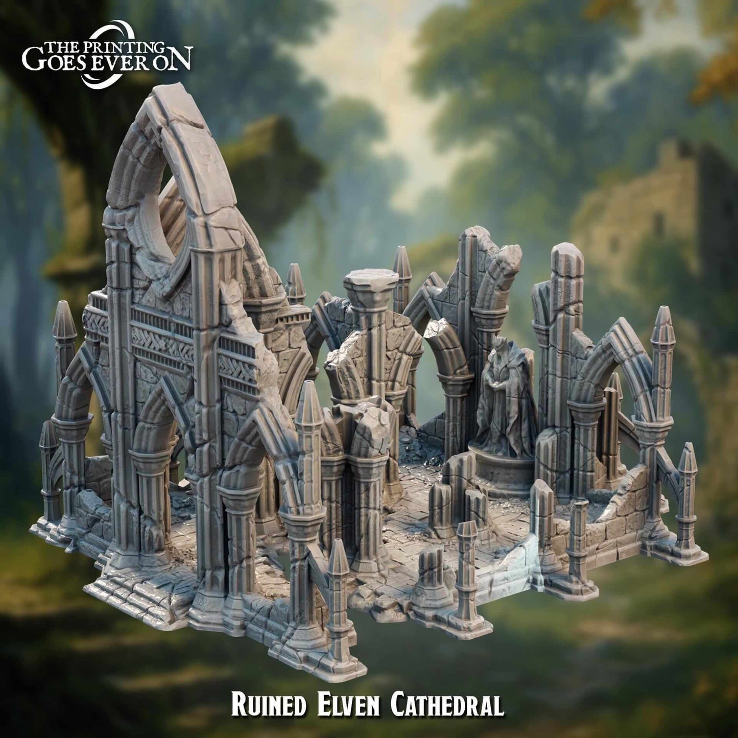 Elven Ruined Cathedral - Dead Elves & Prism Spells - The Printing Goes Ever On