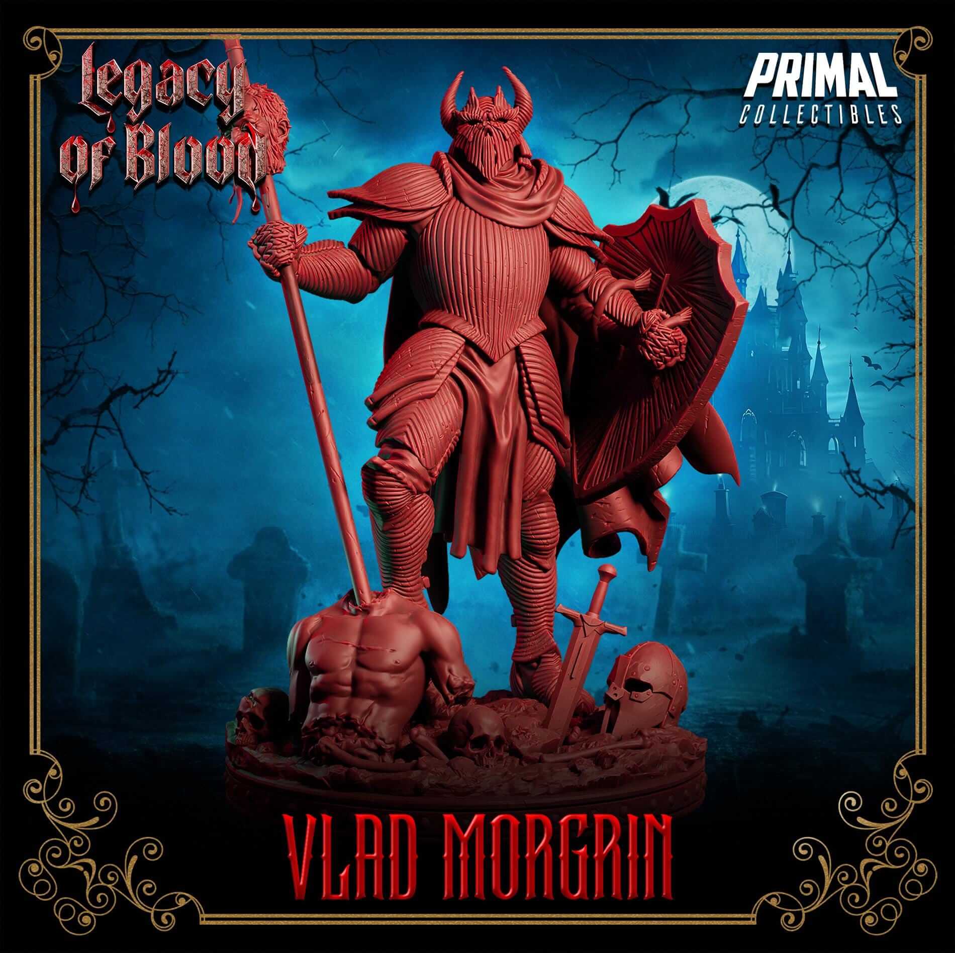 Vlad Morgrin - Legacy of Blood 3D Printed Resin RPG/Tabletop/Boardgames Miniature Primal Collectibles