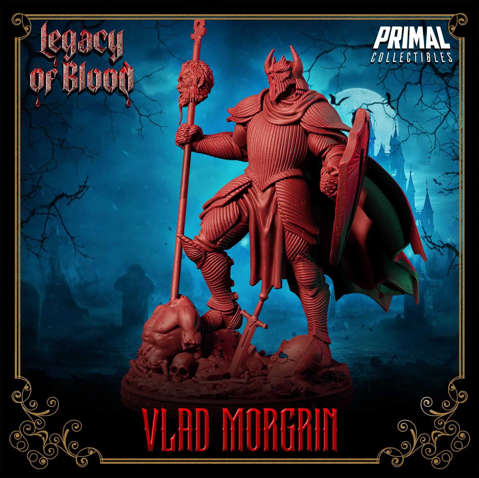 Vlad Morgrin - Legacy of Blood 3D Printed Resin RPG/Tabletop/Boardgames Miniature Primal Collectibles