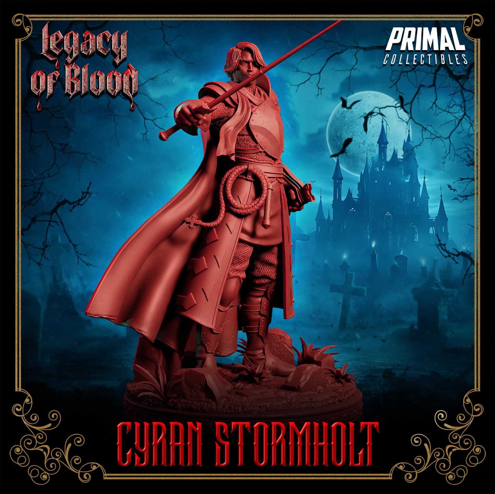 Cyran Stormholt - Legacy of Blood 3D Printed Resin RPG/Tabletop/Boardgames Miniature Primal Collectibles