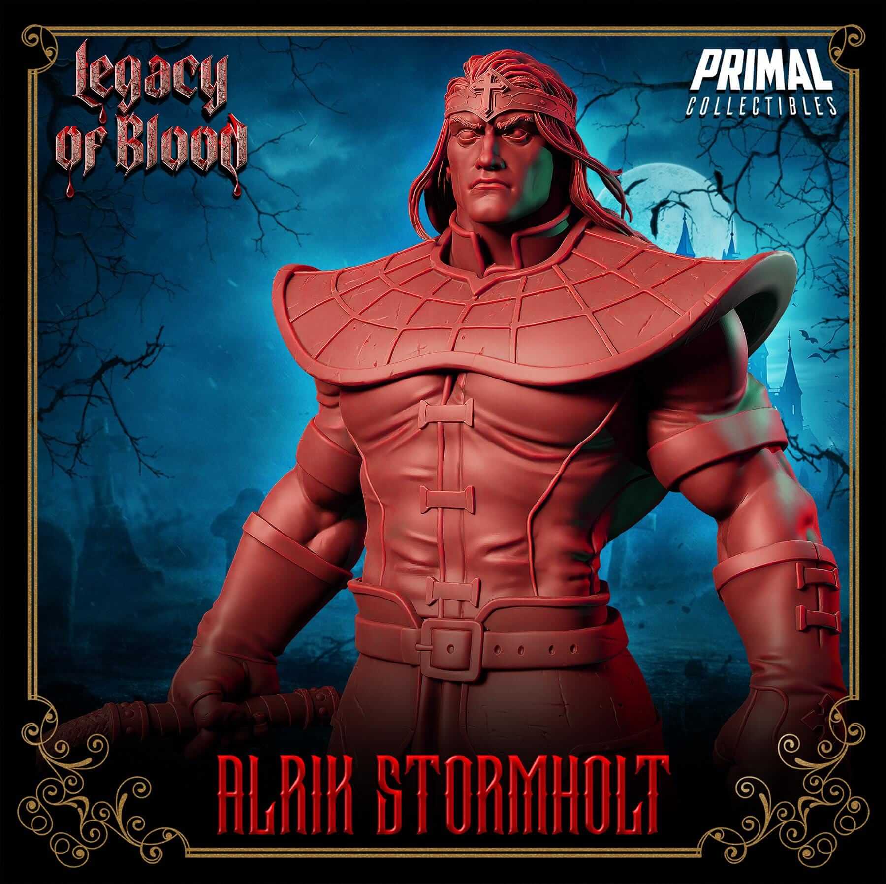 Alrik Stormholt - Legacy of Blood 3D Printed Resin RPG/Tabletop/Boardgames Miniature Primal Collectibles