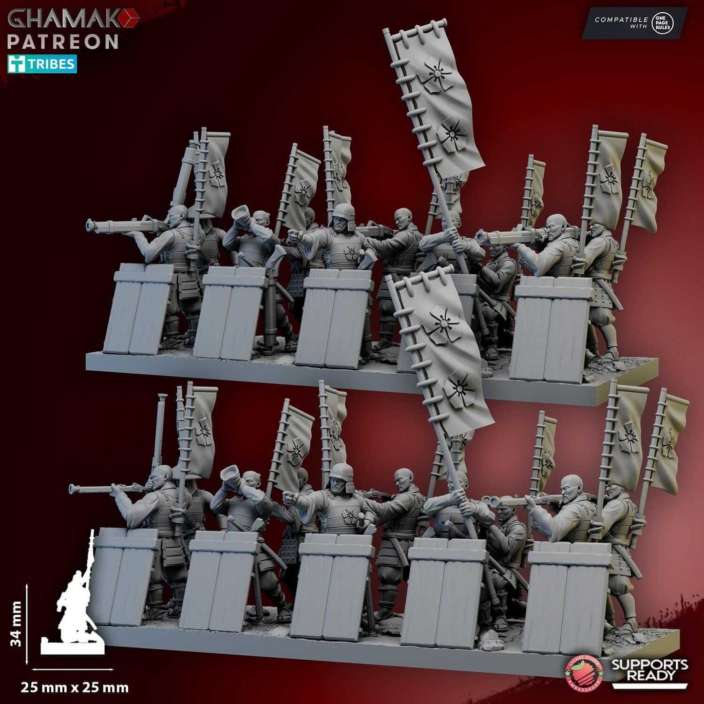 Teppou Ashigaru - Ghamak Miniatures