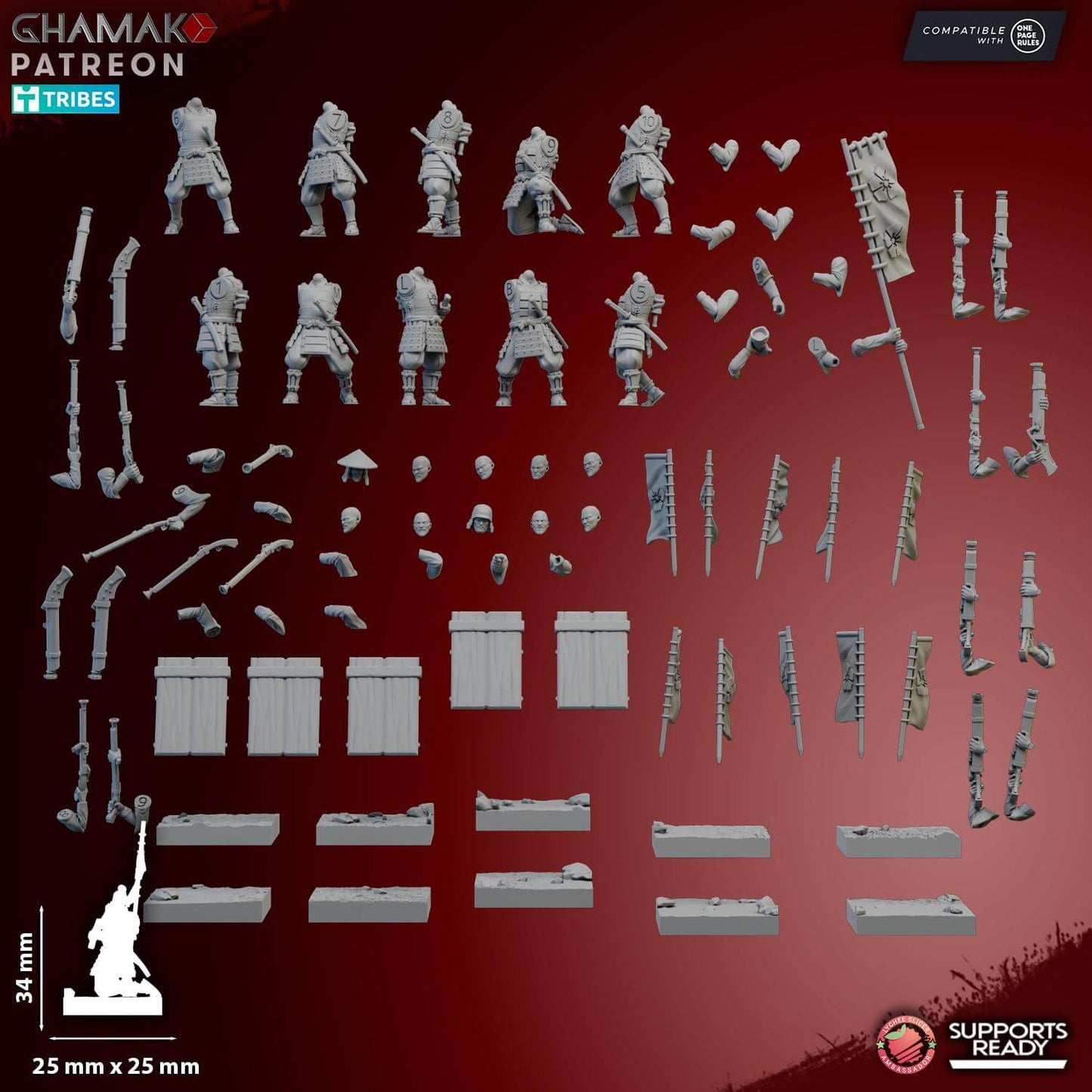 Teppou Ashigaru - Ghamak Miniatures