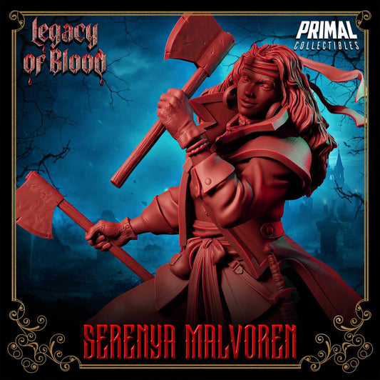 Serenya Malvoren Hunter - Legacy of Blood 3D Printed Resin RPG/Tabletop/Boardgames Miniature Primal Collectibles