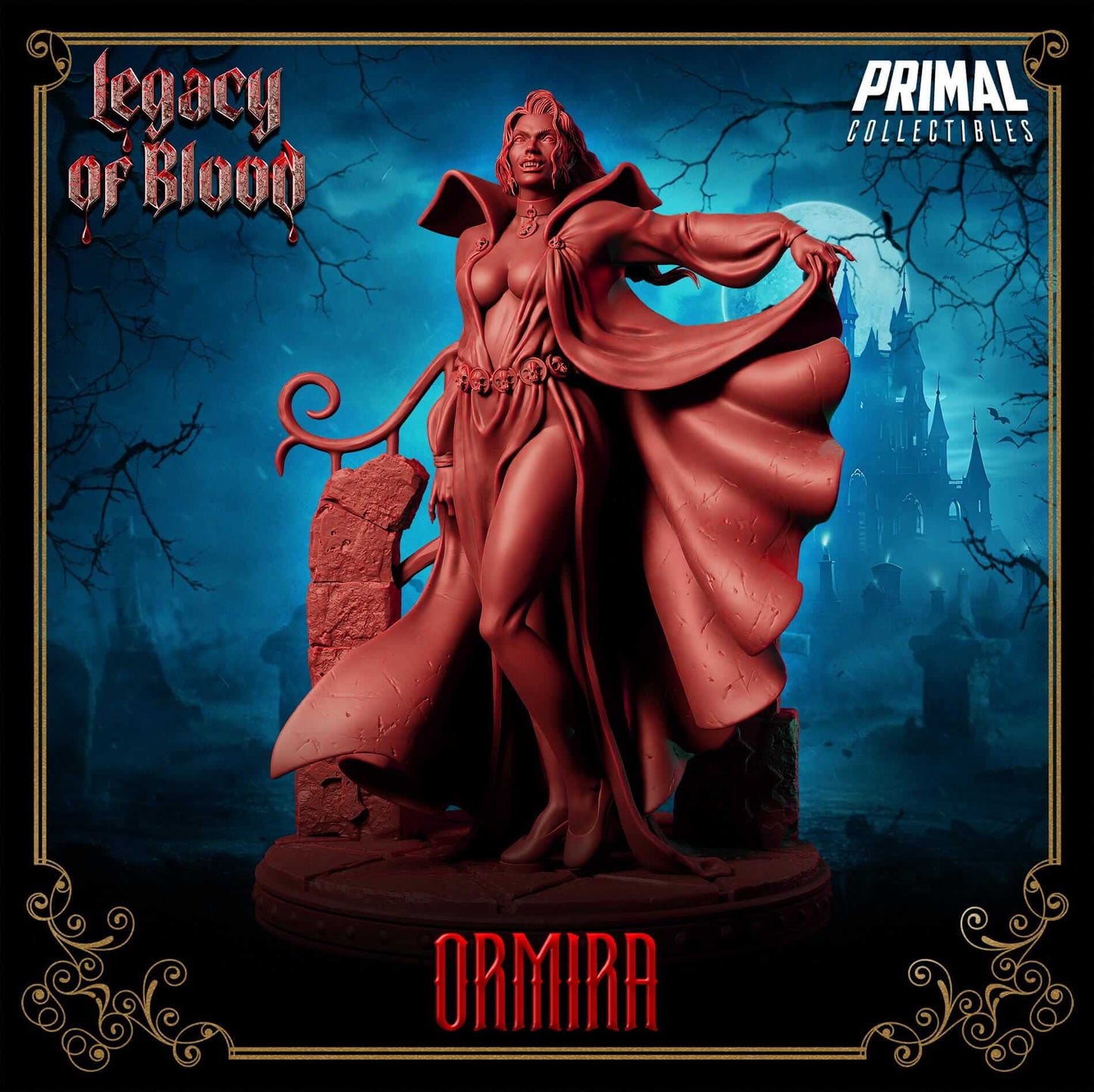 Ormira Darklord - Legacy of Blood 3D Printed Resin RPG/Tabletop/Boardgames Miniature Primal Collectibles