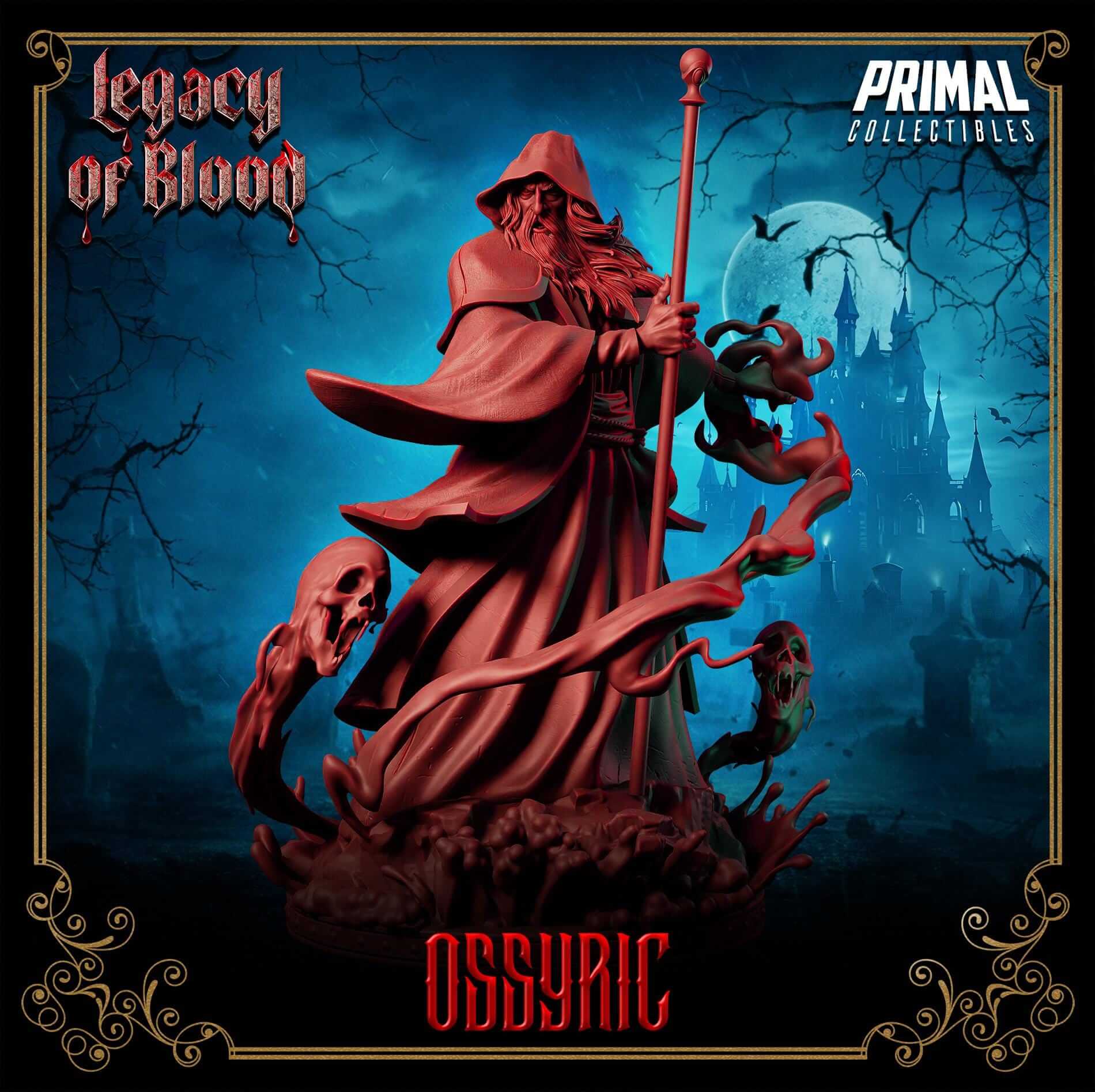 Ossyric Lord - Legacy of Blood 3D Printed Resin RPG/Tabletop/Boardgames Miniature Primal Collectibles