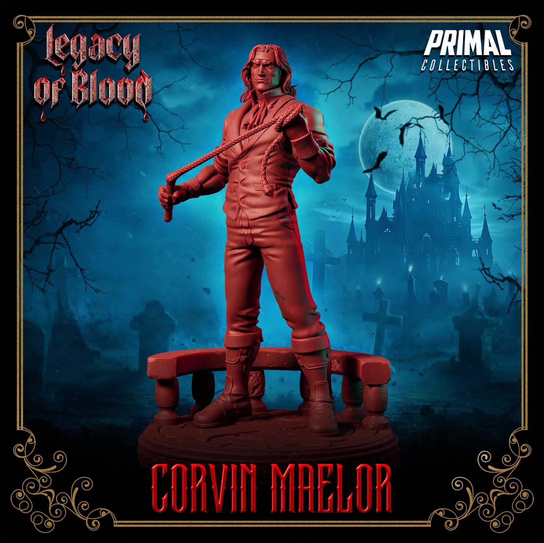 Corvin Maelor Human - Legacy of Blood 3D Printed Resin RPG/Tabletop/Boardgames Miniature Primal Collectibles