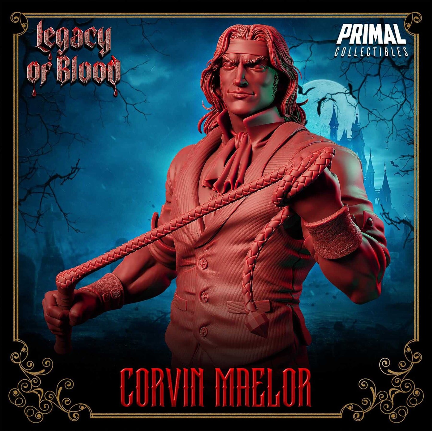 Corvin Maelor Human - Legacy of Blood 3D Printed Resin RPG/Tabletop/Boardgames Miniature Primal Collectibles