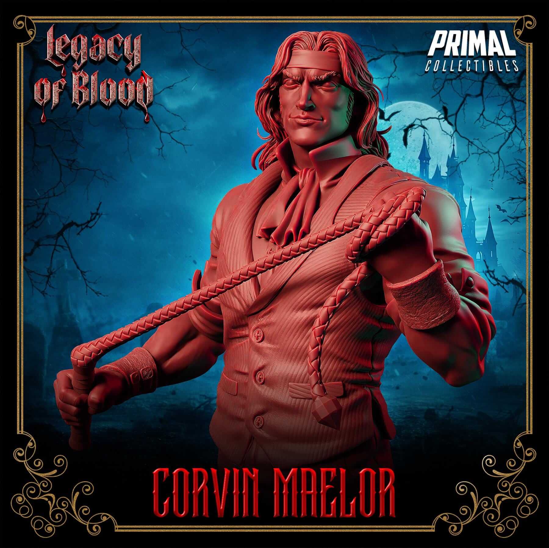 Corvin Maelor Human - Legacy of Blood 3D Printed Resin RPG/Tabletop/Boardgames Miniature Primal Collectibles