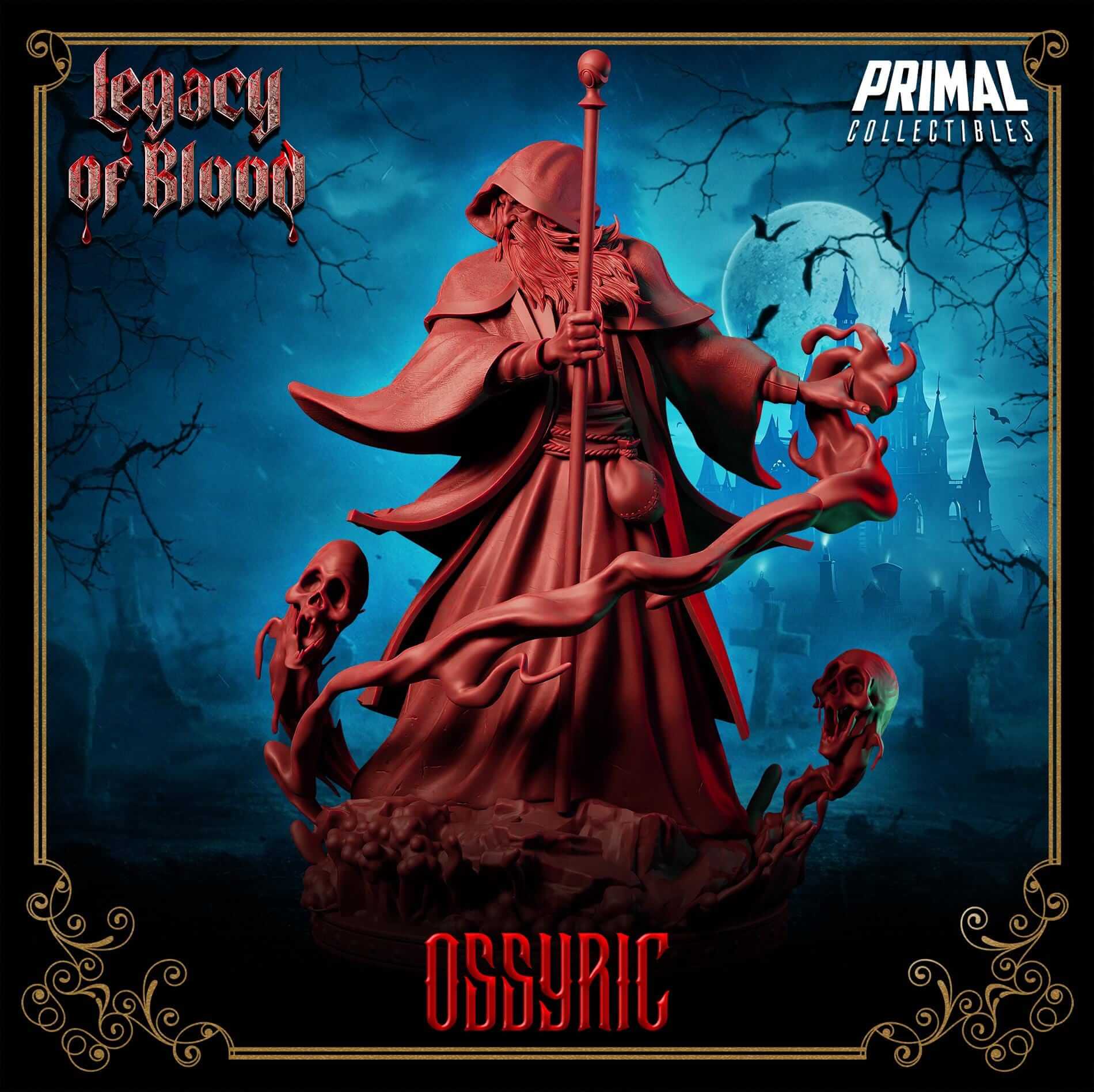 Ossyric Lord - Legacy of Blood 3D Printed Resin RPG/Tabletop/Boardgames Miniature Primal Collectibles
