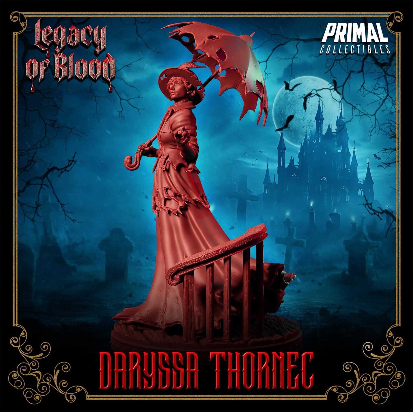 Daryssa Thornec Spirit - Legacy of Blood 3D Printed Resin RPG/Tabletop/Boardgames Miniature Primal Collectibles