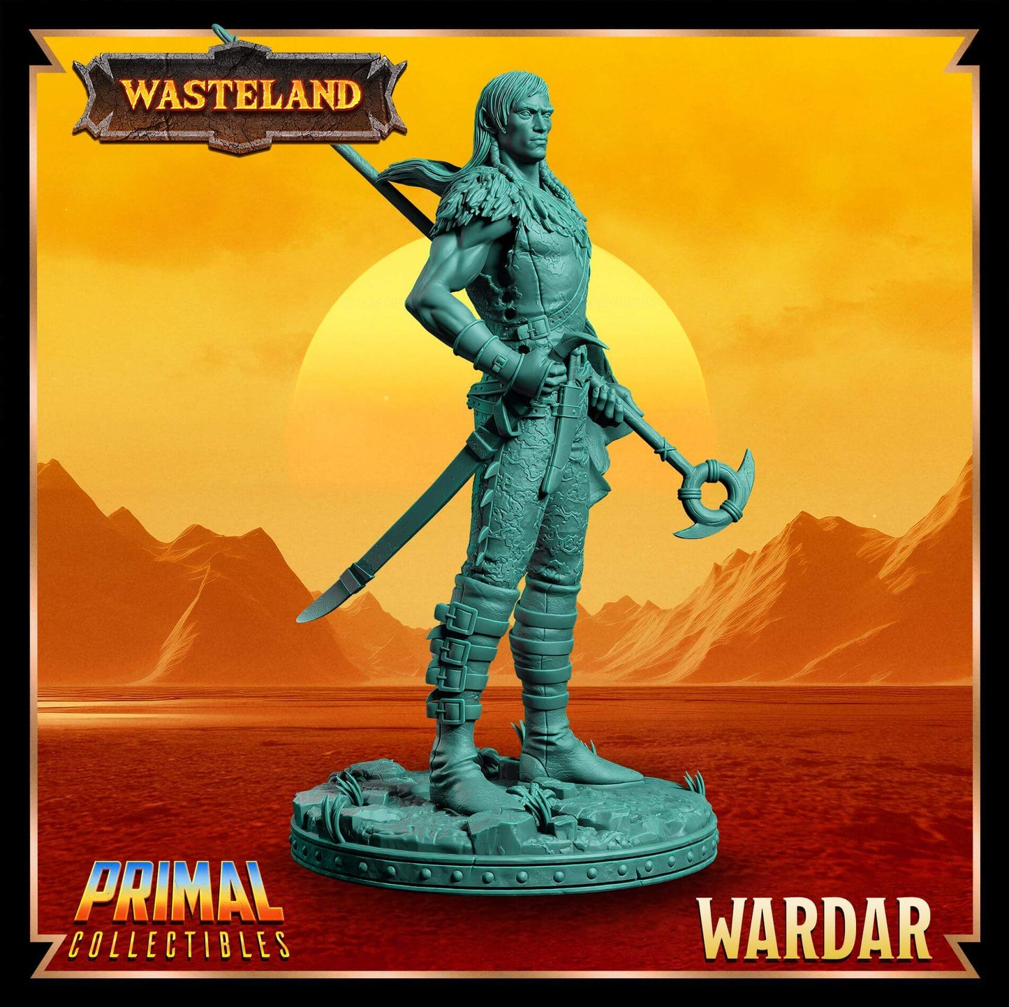 Wardar Elf Wasteland Miniature Primal Collectibles