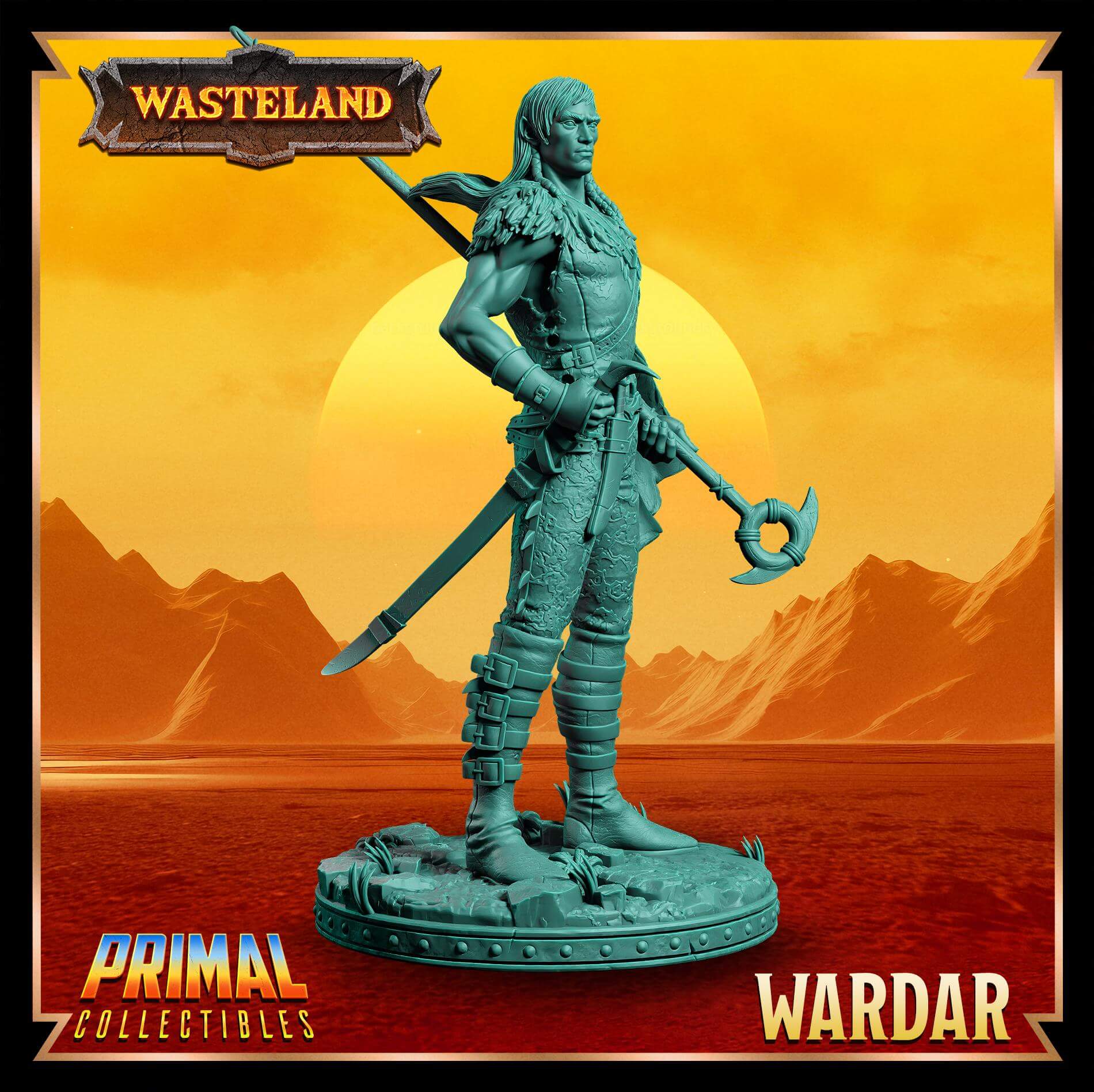 Wardar Elf Wasteland Miniature Primal Collectibles