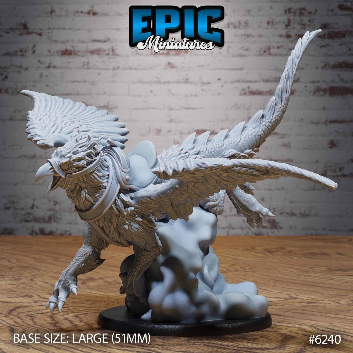 3D Resin Miniature Noble Griffon Set v1 - D&D - Epic Miniatures