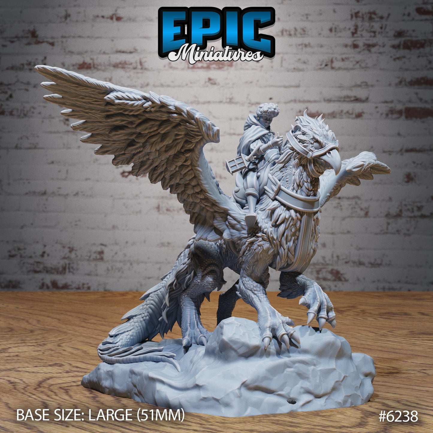3D Resin Miniature Noble Griffon Set v1 - D&D - Epic Miniatures