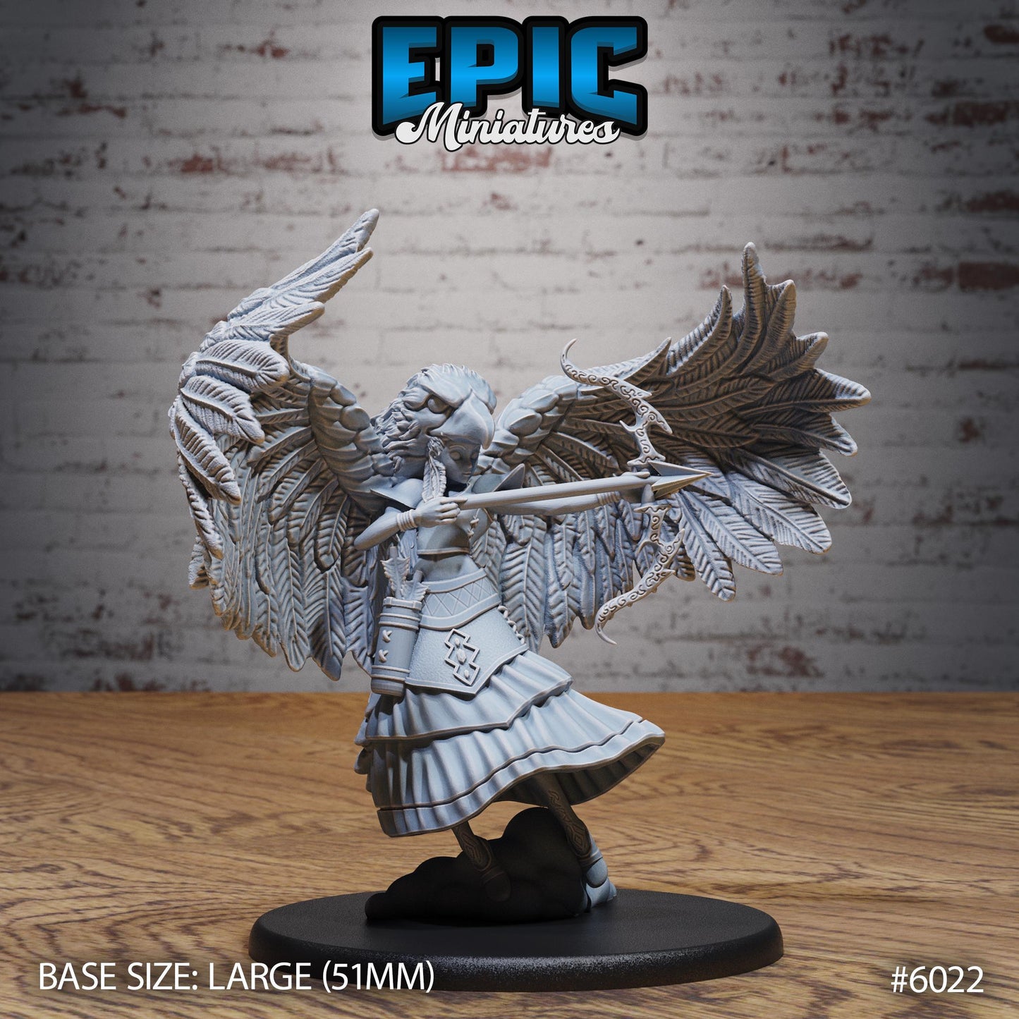 3D Resin Miniature Eagle Spirit Shaman - D&D Epic Miniatures