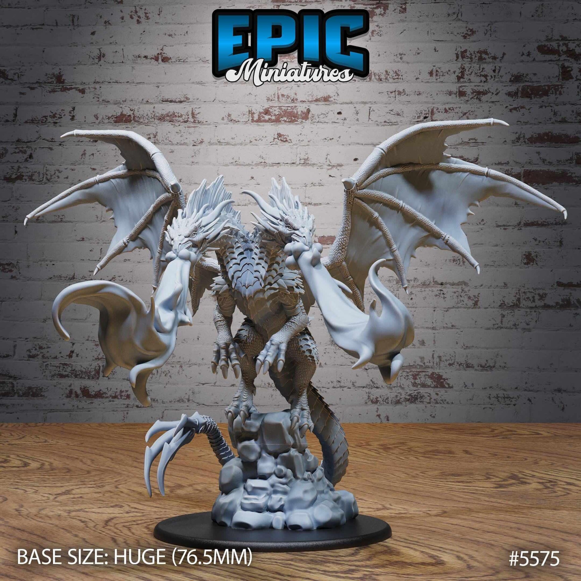 Two Headed Dragon Set - D&D Epic Miniatures   and Dragons