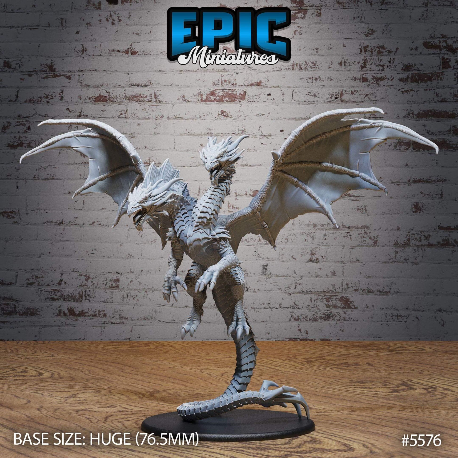 Two Headed Dragon Set - D&D Epic Miniatures   and Dragons