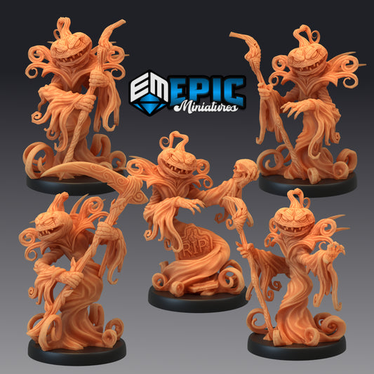 3D Resin Miniature Pumpkin Reaper - D&D Epic Miniatures